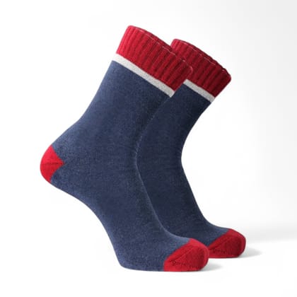 BLUE/MAROON- DRIZY EDITION- ORGANIC TERRY COTTON-Pack of 1-Pair