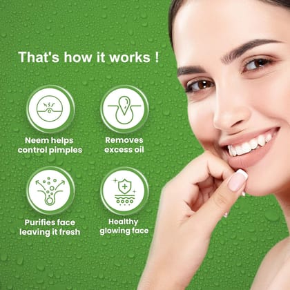 LEvee Neem Purifying Facewash for Men & Women. Pack of 3 | Face Wash (300 ml)