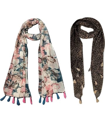 stolevilla Multi Printed Poly Cotton Yarn Stoles