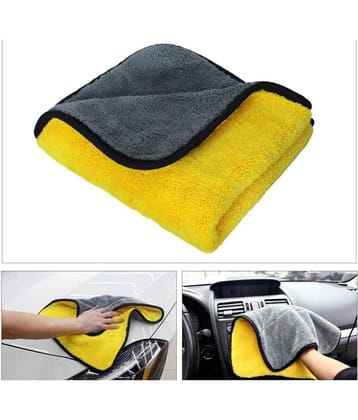 QitmirMKT Car Cleaning Cloth 800 GSM Microfiber 40cm (Mix Color) (Pack of 4) - Cloth ( Pack of 4 )