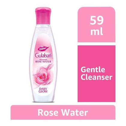 Dabur Gulabari Premium Rose Water - Paraben Free Skin Toner, 59 ml