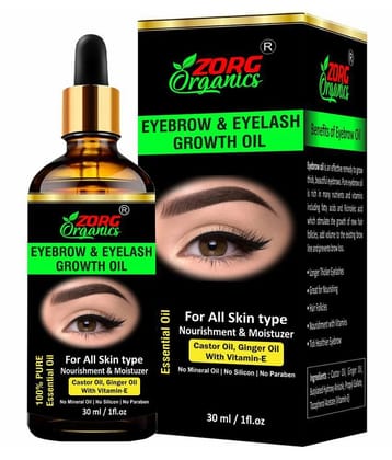 Zorg Organics Eyebrow & Eyelash Growth Oil for women EYEBROW OIL 30 mL