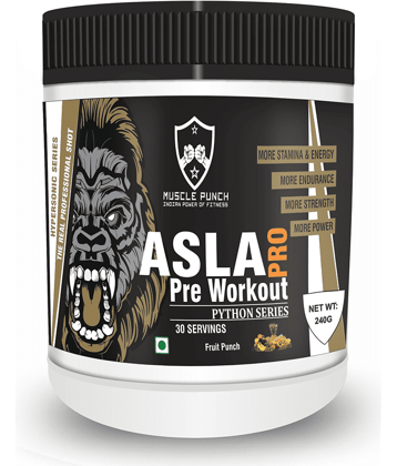 Muscle Punch Asla Pro Pre Workout Fruit Punch 240 G 240 gm