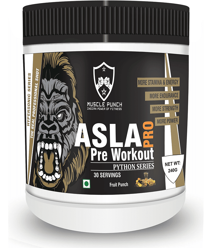 Muscle Punch Asla Pro Pre Workout Fruit Punch 240 G 240 gm
