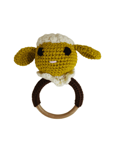 Rattle Sheep Crochet Toy