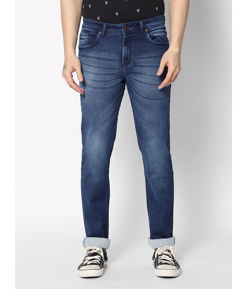 HJ HASASI - Dark Blue Cotton Regular Fit Men's Jeans ( Pack of 1 )