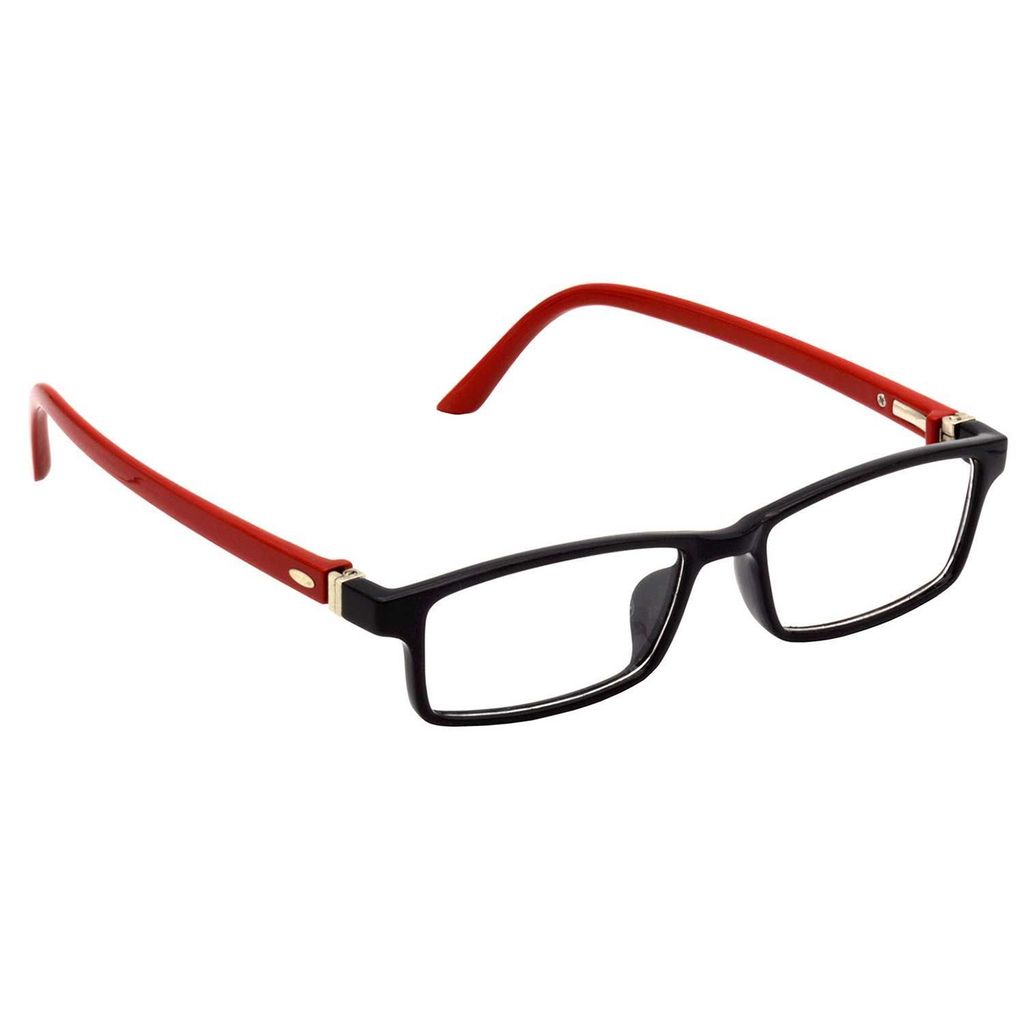 Hrinkar Plastic Full Rim Rectangle eyeglass frames Kids Boy & Girl - HFRM-BK-RD-18