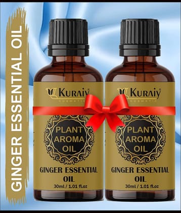 Kuraiy Ginger Oil, For Belly Fat Reduction For Weight Loss( 30 ml) Pack of 2