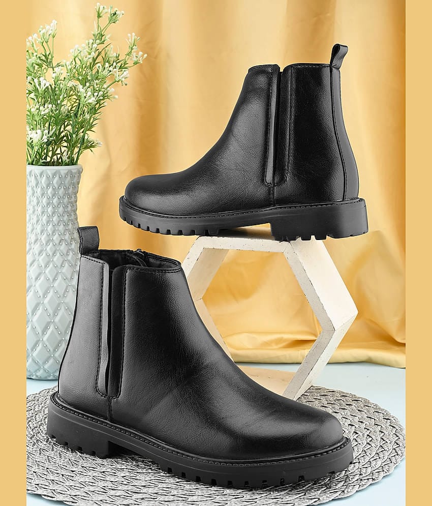 Fashion Victim Black Women's Ankle Length Boots