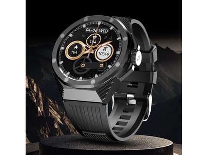 Pebble Odyssey 1.46" ( 3.71 cm) HD Infinite Display, One Time BT Connect, BT Calling, Heart Rate Monitoring, SPo2, Sedentary Alert, Smart Watch - Jet Black