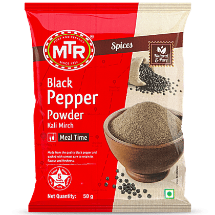 MTR Powder - Black Pepper, 50 g Pouch 