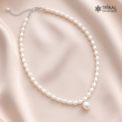 Round pearl beaded string necklace set and bracelet gorgeous women's jewelry pnec07 (Copy)
