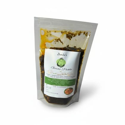 Junda's Garlic Pickle - 150 gm - One plastic pouch