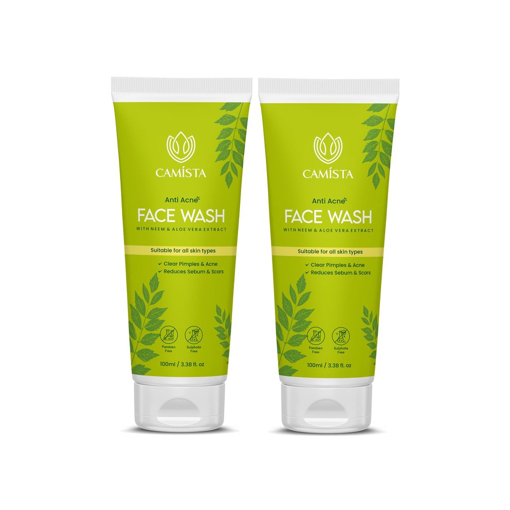 CAMISTA Anti Acne Face Wash with Neem & Aloe Vera Extract