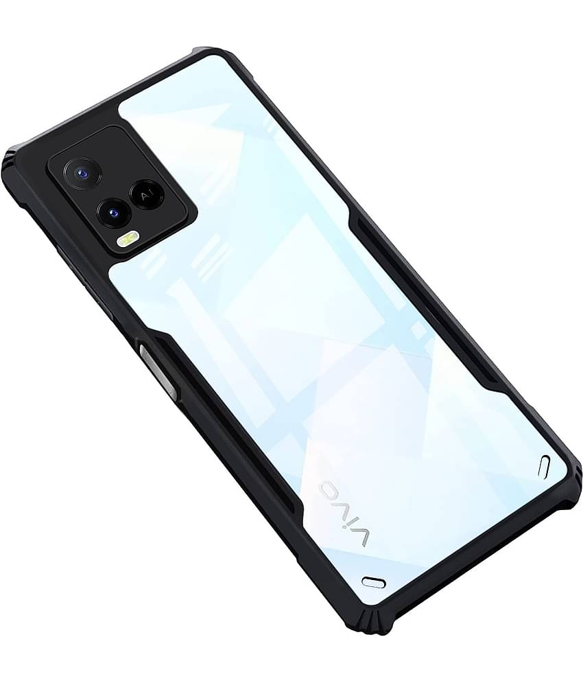 VAKIBO Plain Cases Compatible For Rubber Vivo Y21 ( Pack of 1 )