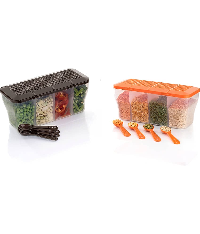 OFFYX - Kitchen Container PET Multicolor Spice Container ( Set of 2 )