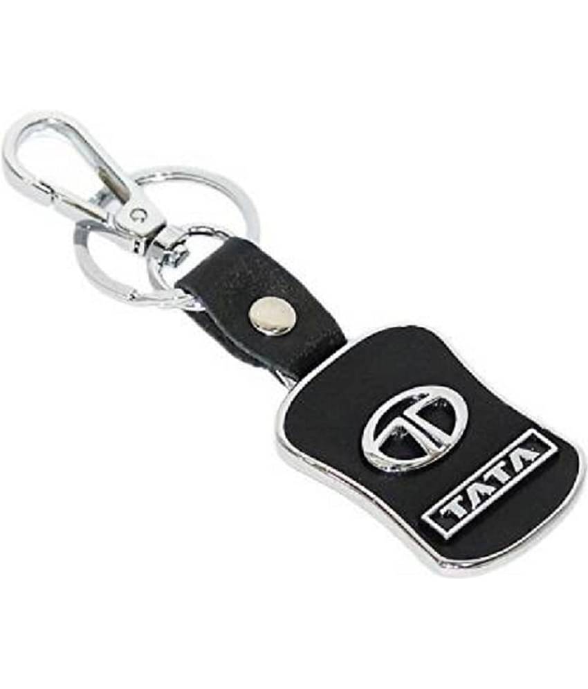 TATA Leather Metal Hook Locking Key Chain
