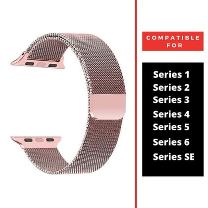 Rose gold Chain Strap For Apple Watch Series 3  (42mm/44mm/45mm/46mm/49mm)