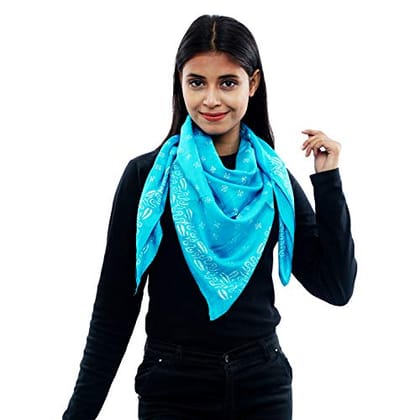 Eri Silk Printed Scarf Yellow