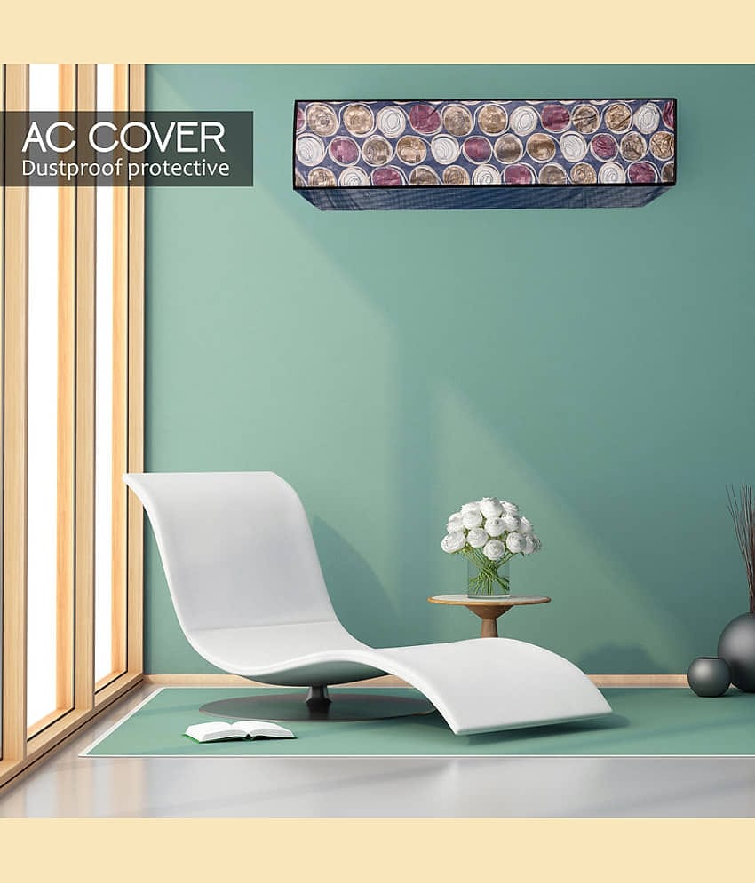 CASA FURNISHING Single Polyester Blend Multi AC Cover for 1.5 Ton Split AC
