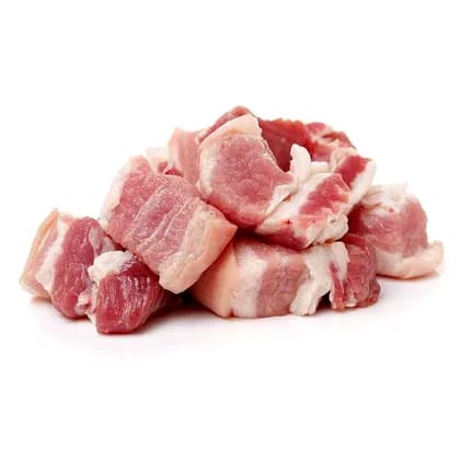 Premium Pork Boneless Cubes - Ideal for Slow Cooking and Culinary Creativity - 500 gm  by PeppaPork