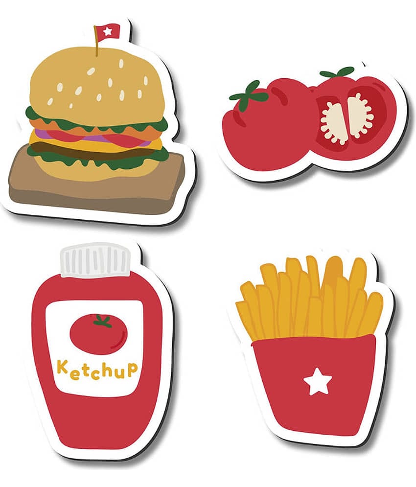 Saf Wood Fridge Magnet - Pack of 4