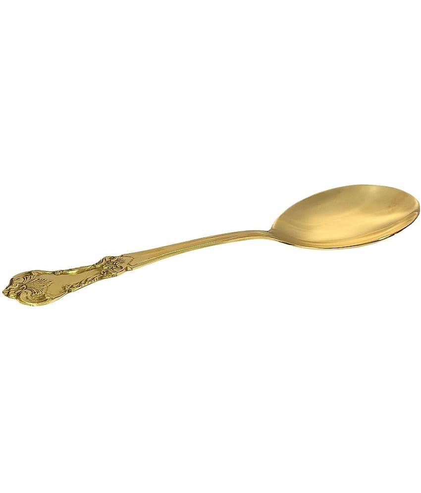 A & H ENTERPRISES - Brass Brass Serving Spoon ( Pack of 1 )