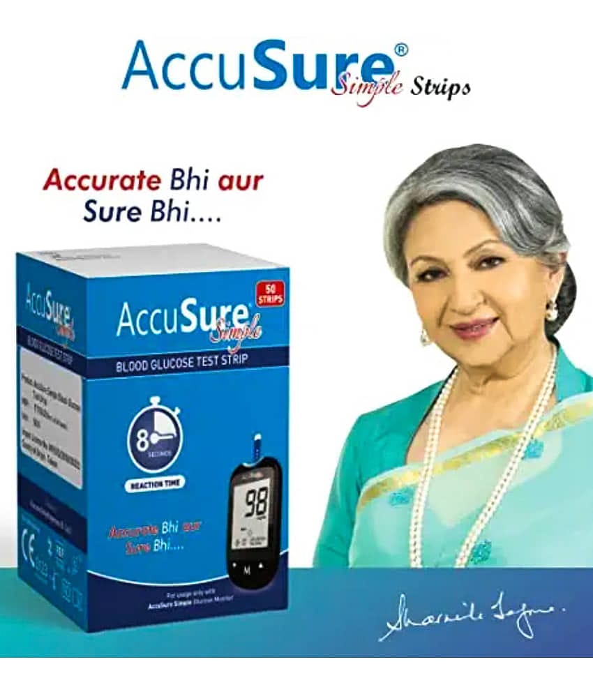 ACCUSURE Simple 50 Strip 50 Test Strips