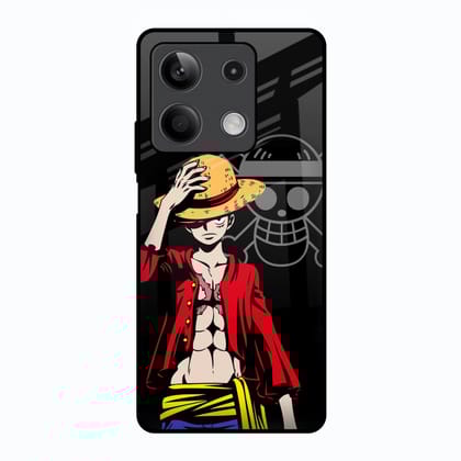 Hat Crew Glass Case for Redmi Note 13 5G