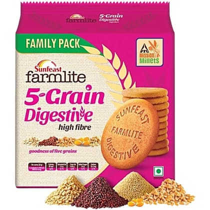 Sunfeast Farmlite 5 Grain Digestive Biscuit, 800 g - 800 gm - 800 gm - One unit