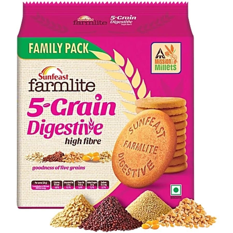 Sunfeast Farmlite 5 Grain Digestive Biscuit, 800 g - 800 gm - 800 gm - One unit