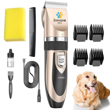 ZOIVANE Cat & Dog Trimmer | Silent Pet Grooming Clippers for Cats & Dogs Hair | Rechargeable Trimmer for Hair Cutting & Styling | Low Noise, Safe Blade ZOIVANE Cat & Dog Trimmer | Silent Pet Grooming Clippers for Cats & Dogs Hair | Rechargeable Trimmer f
