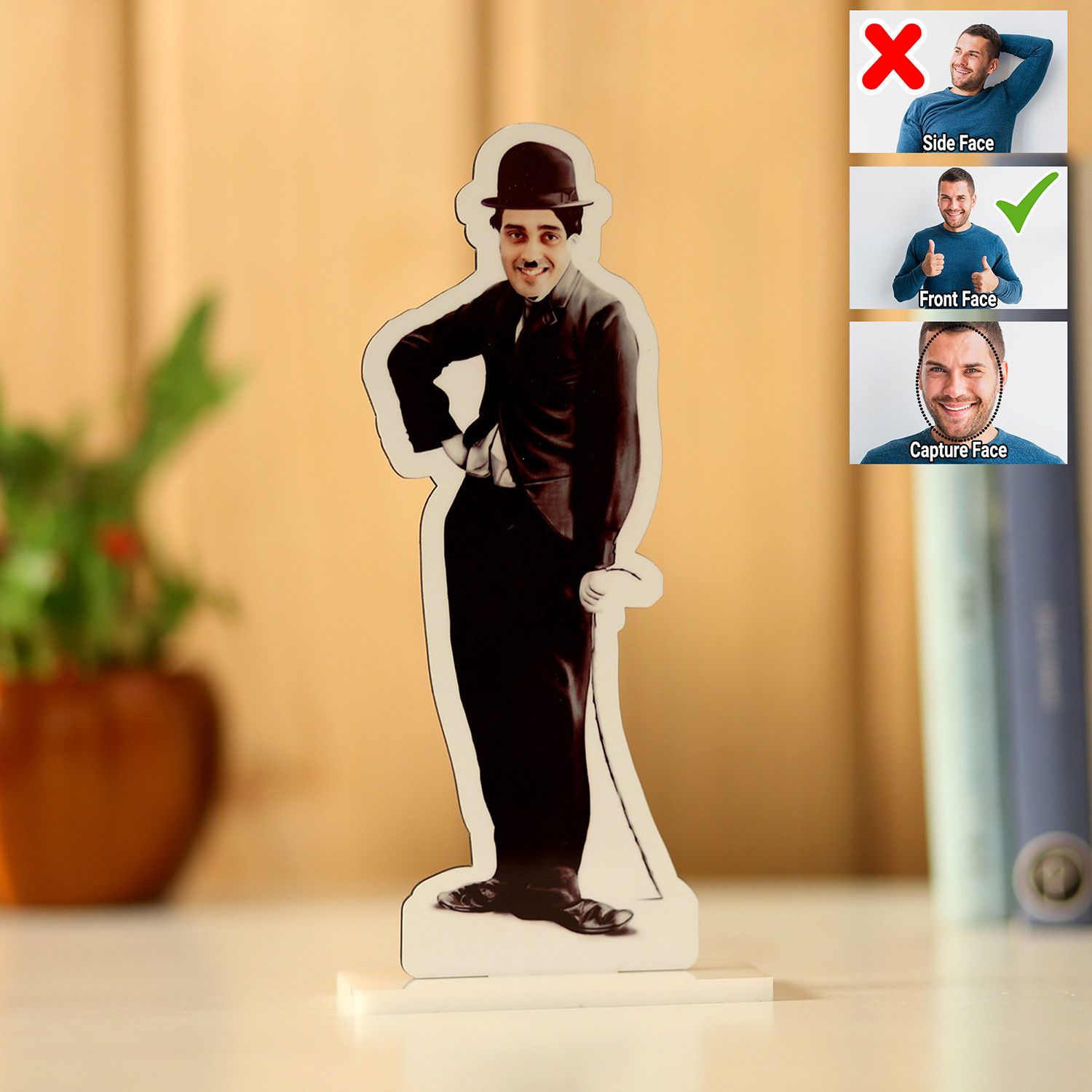 Personalised Charlie Chaplin Caricature
