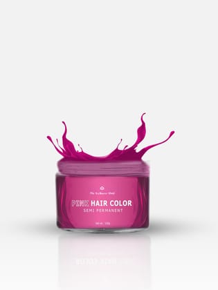 CANDY PINK SEMI PERMANENT HAIR COLOUR + BLEACHING KIT (VEGAN, NO AMMONIA, NO PARABEN)-100g