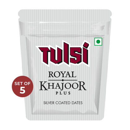 Tulsi Royal Khajoor Plus || Pack of 5 || 13 Grams Each Tulsi Royal Khajoor Plus || Pack of 5 || 13 Grams Each