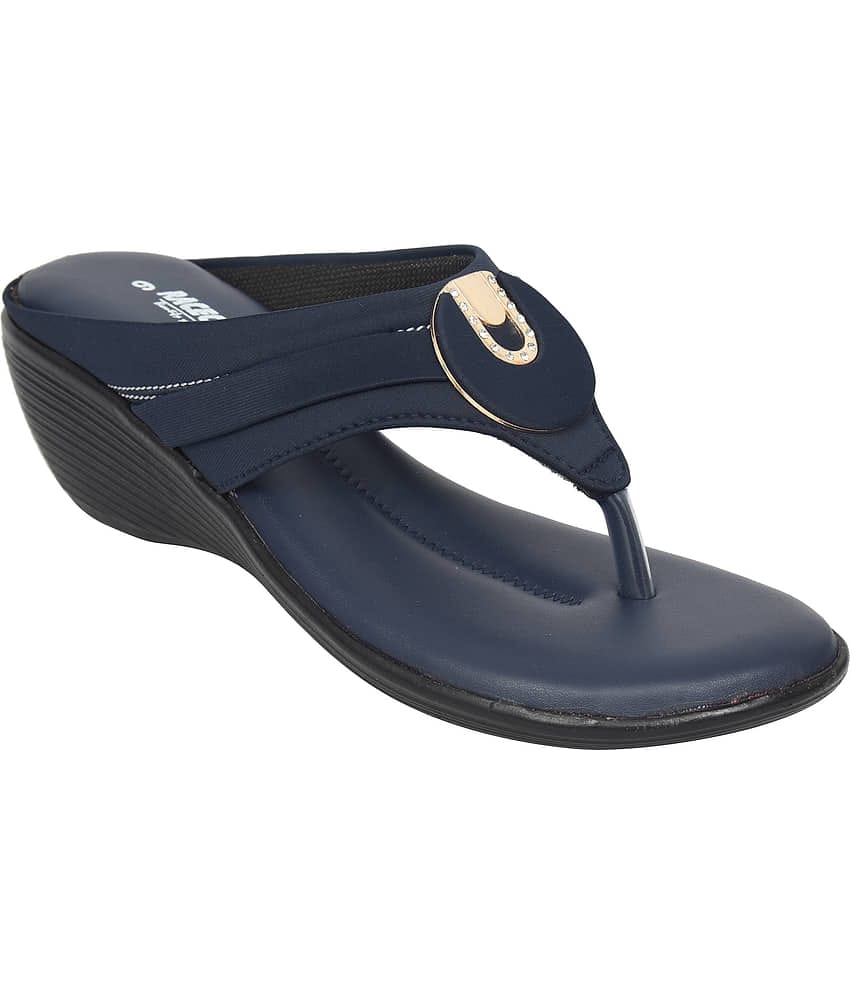 Racecourse - Blue Women's Slip On Heels