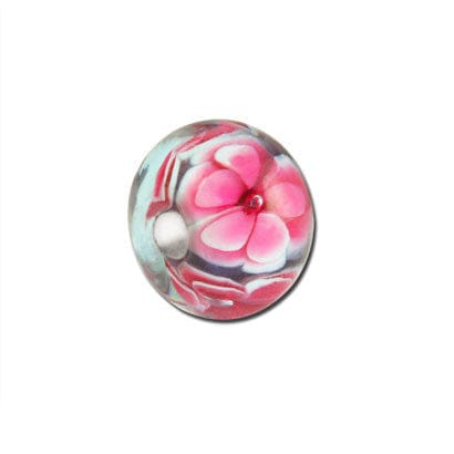 Beadwaala Handmade Fancy Lampwork Glass For Jewelry Making. (Roundel) SFL-246-Per Packet 25 Pcs / 10X18 MM