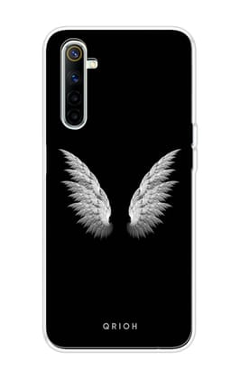 White Angel Wings Soft Cover for Realme 6