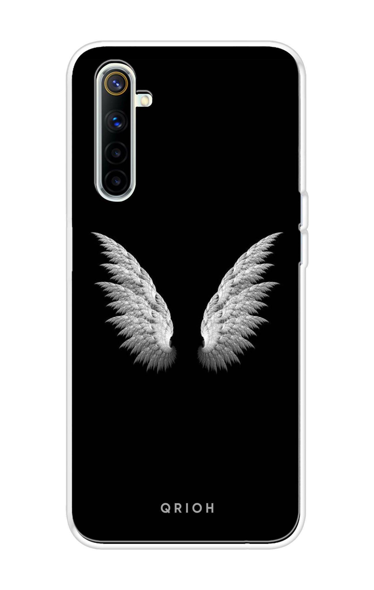 White Angel Wings Soft Cover for Realme 6