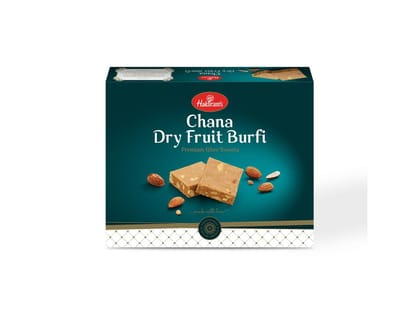 Haldiram's Chana Dry Fruit Burfi - 400 Gm - Pack of 2