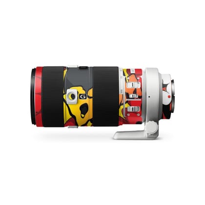 Boom Red Abstract Lens Skins