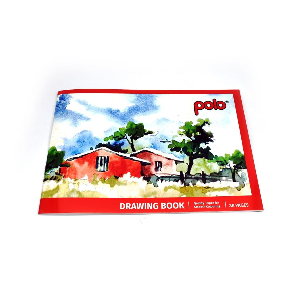 polo A4 Drawing Book - 36 Pages | Sketchpad | Ideal for Artists, Students, and Kids | Durable Softcover | Acid-Free Paper | Smooth Texture for Sketching & Drawing