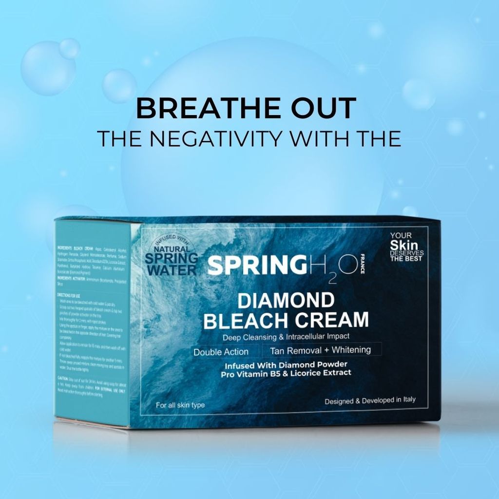 SPRING H2O Diamond Bleach Cream - Deep Cleansing & Intracellular Impact