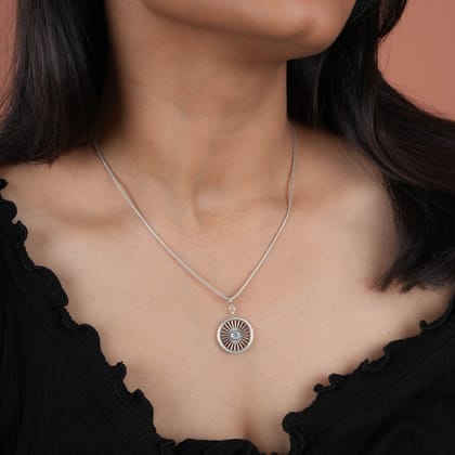Time Wheel Pendant With Moonstone