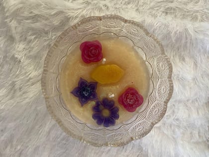 Exquisite Aromatic Bowl Candle - Decorative Floral Scented Candle for Relaxation