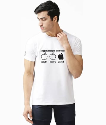 EPPE Pack of 1 Polyester Regular Fit Men's T-Shirt ( White )