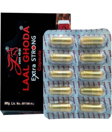 AYURVEDIC CAPSULE FOR MEN / LAAL GHODA  EXTRA STRONG  HERBAL CAPSULE WITH NO SIDE EFFECT.