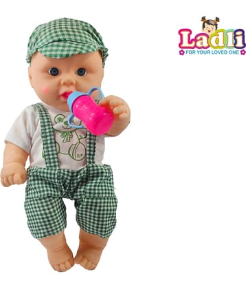 Boy Doll for Kids Cute Boy Golu Baba Rotatable Leg Arms Clothes Set 31 cm_A