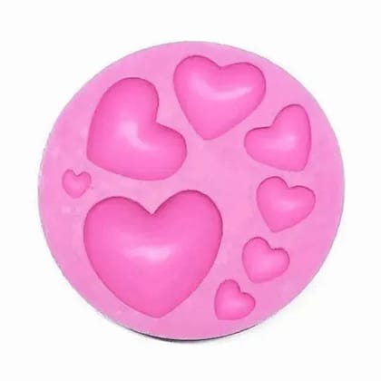 Heart Shape - Silicone Fondant Gum Paste Mould