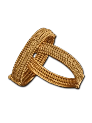 Stylish Gold Plated Bangles Set